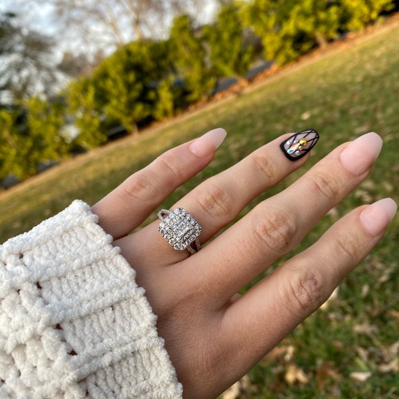 New Gorgeous 925 Silver White Sapphire Ring Sz 6-10 - Picture 8 of 16